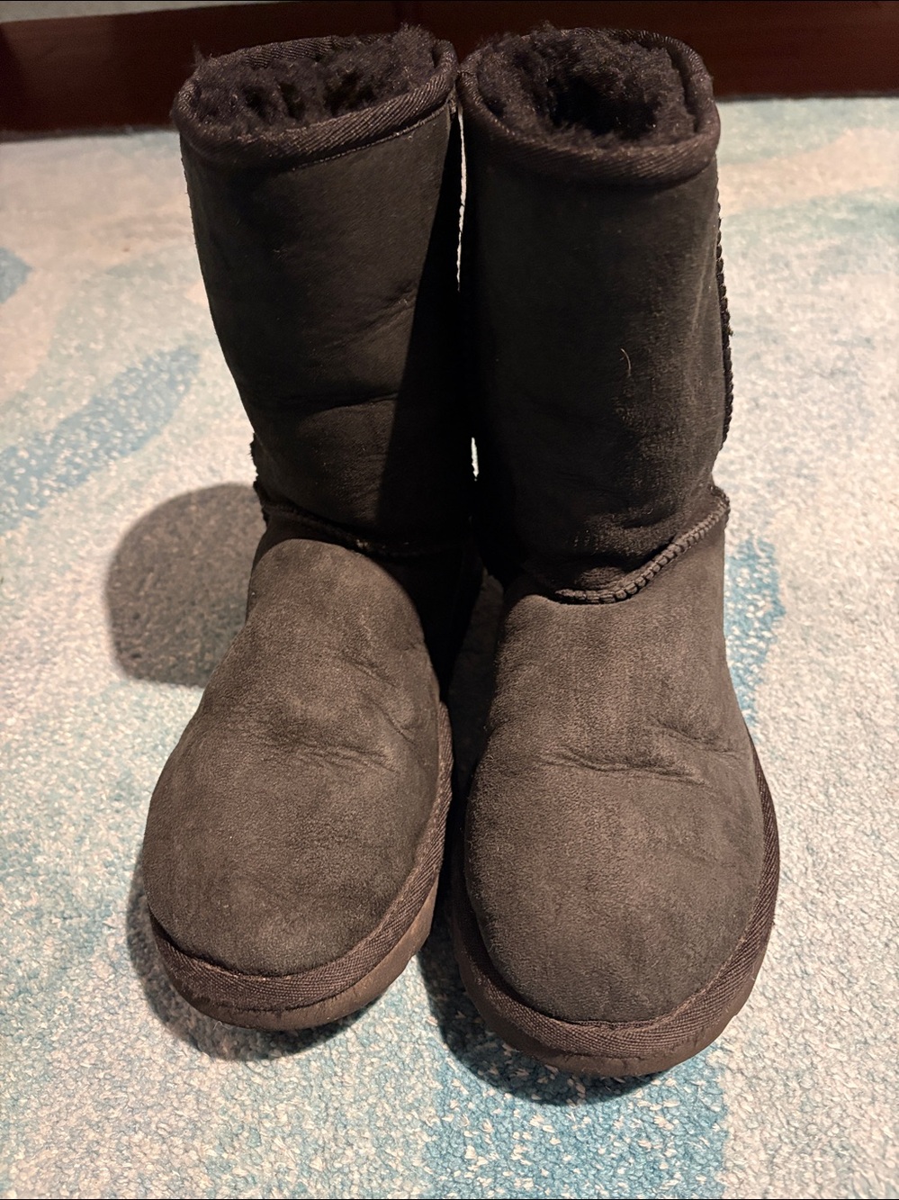 UGG Short Black Boots, Sz 8